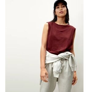 Everlane The Air Muscle Sleeveless Tank Brick Size Small